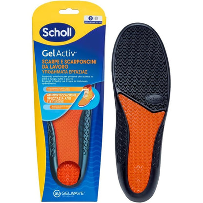 290151 - DR. SCHOLL Sholla të brendshme GelActiv për këpucë pune dhe çizme, Teknologji GelWave, Madhësia 35.5-40.5