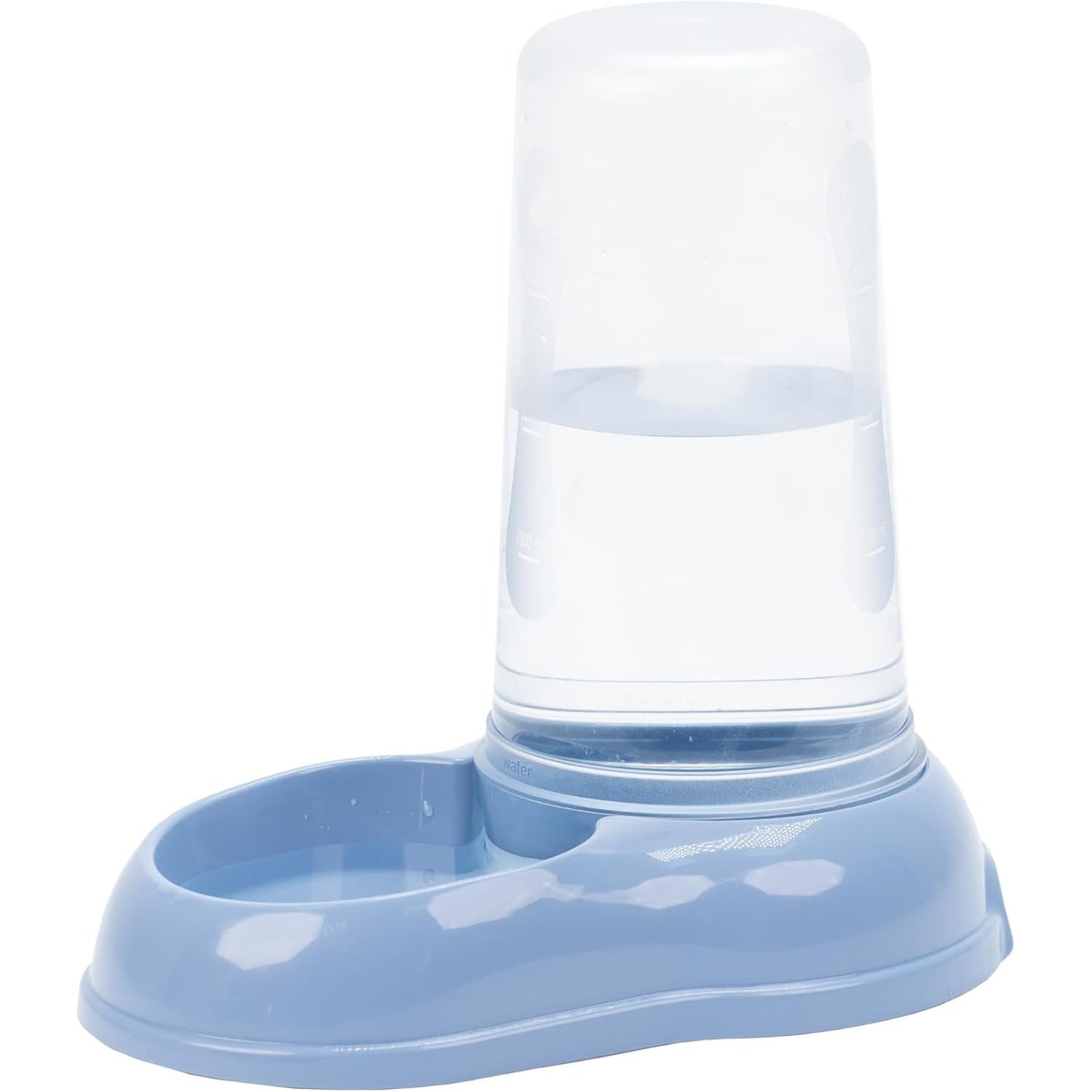 253354 - FERPLAST Dispensues Ushqimi/Uji për Qen dhe Mace, 1.5 Litra, Bazë Anti-Rrëshqitëse, 16.5 x 25 x 24.5 cm, Blu