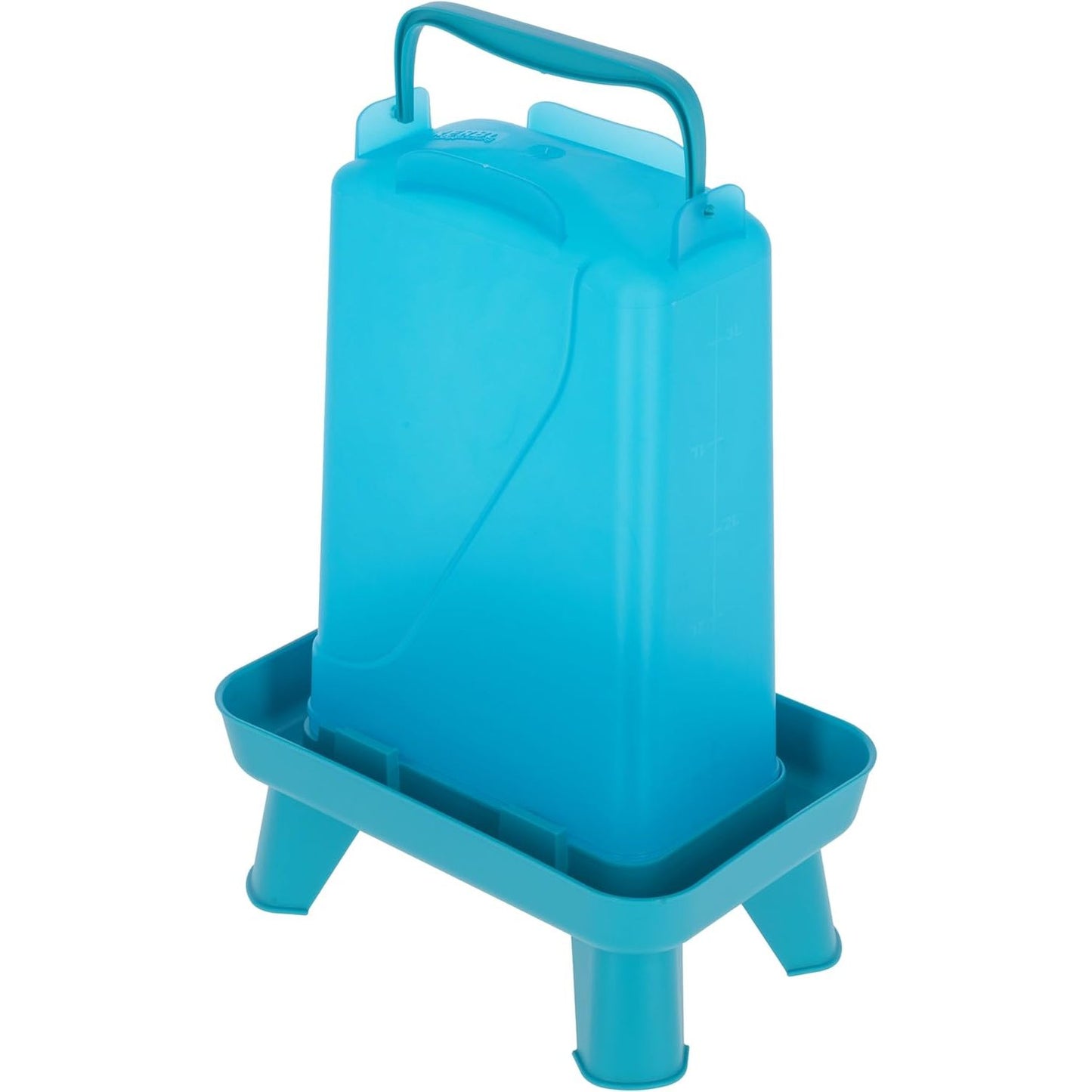 254054 - KERBL HOBBYFARMING Pijesë plastike me këmbë, 3.5 l, blu, 16x24x35 cm, për shpendë, plastike