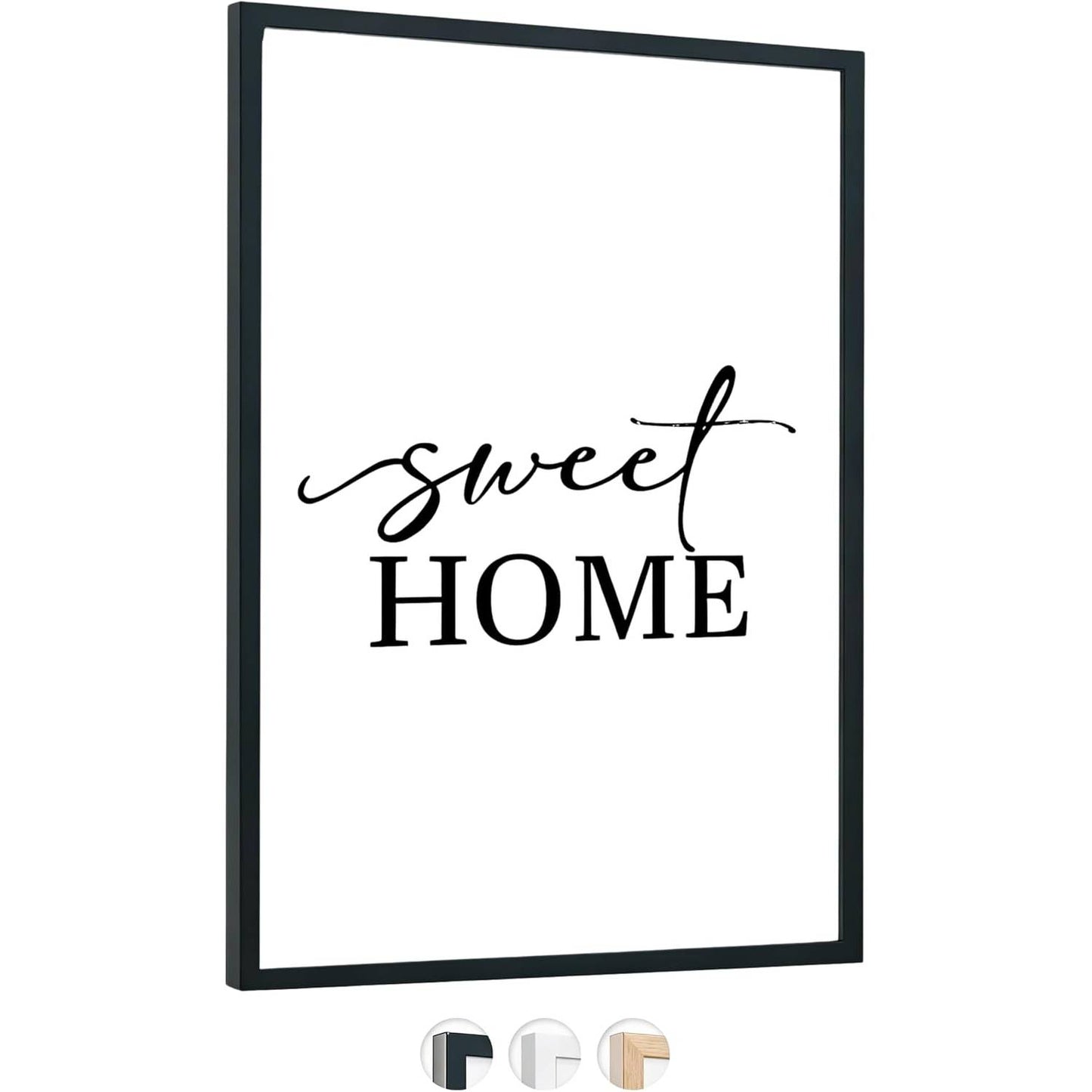 241522 - EDIHOME KORNIZË FOTOGRAFISH, 50 X 70 CM, DRURI ME XHAM AKRILIK, E ZEZË