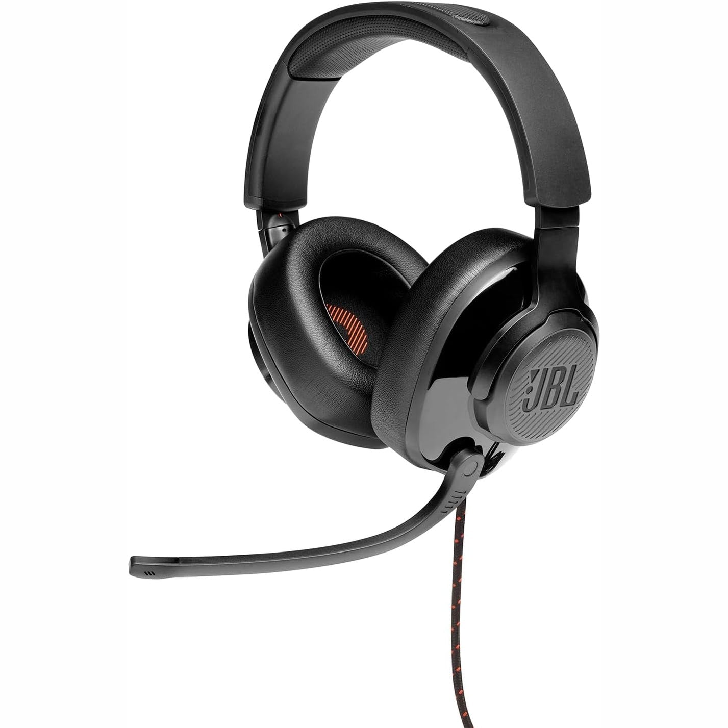 273200 - JBL Kufje për Lojëra Quantum 200 Over-Ear, lidhës 3.5 mm, ndarës PC, mikrofon të palosshëm, i pajtueshëm me shumë platforma - E zezë