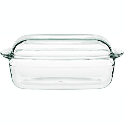 214950 - GERLACH Ena për tenxhere 4.5 l e bërë nga qelqi borosilikat rezistent ndaj nxehtësisë, drejtkëndor 27 x 18 cm
