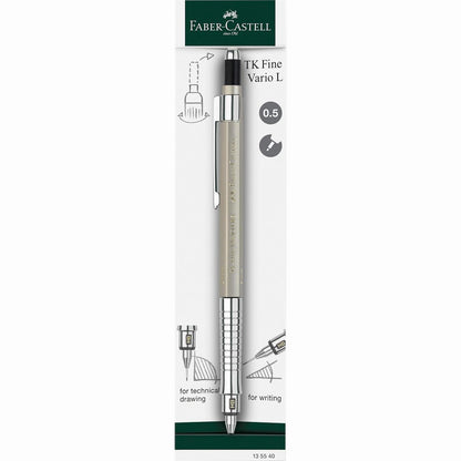 273769 - FABER-CASTELL 135540 Laps mekanik TK-Fine Vario L 0.5 mm, ngjyrë ari shampanje, me mekanizëm fleksibël/të ngurtë