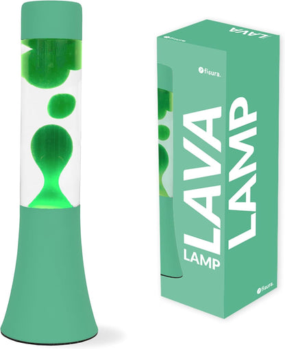 228004 - Fisura Llambë Lave e Gjelbër, 30 cm me bazë dhe lëng transparent, përmasat: 9 x 9 x 30 cm