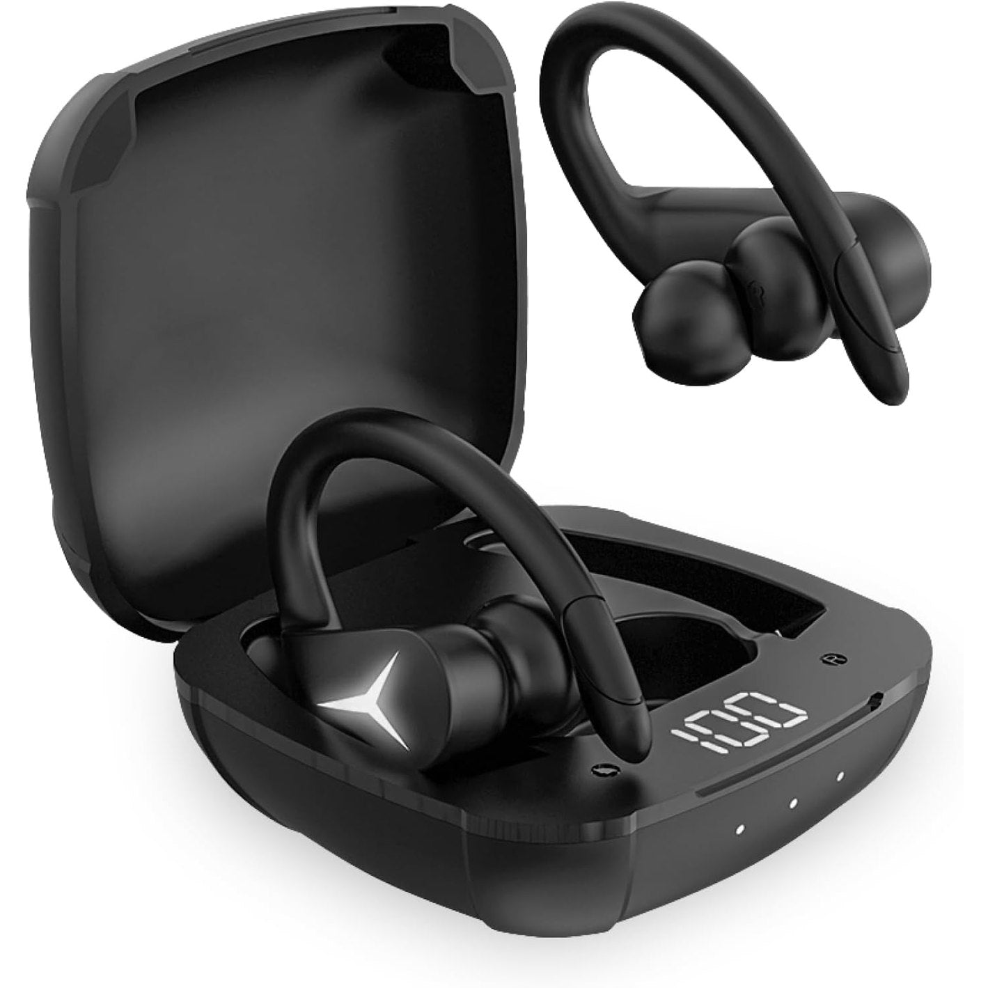 273198 - KSIX Kufje sportive pa tel Sport Buds 2, Bluetooth 5.1, mikrofon, rezistente ndaj djersës për thirrje, muzikë, TV dhe PC