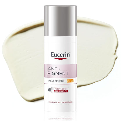 271340 - EUCERIN Krem Dite Anti-Pigment SPF30 50 ml, Krem për fytyrën kundër njollave, Formulë me SPF 30, filtra UV, Tiamidol, për të gjitha llojet e lëkurës.