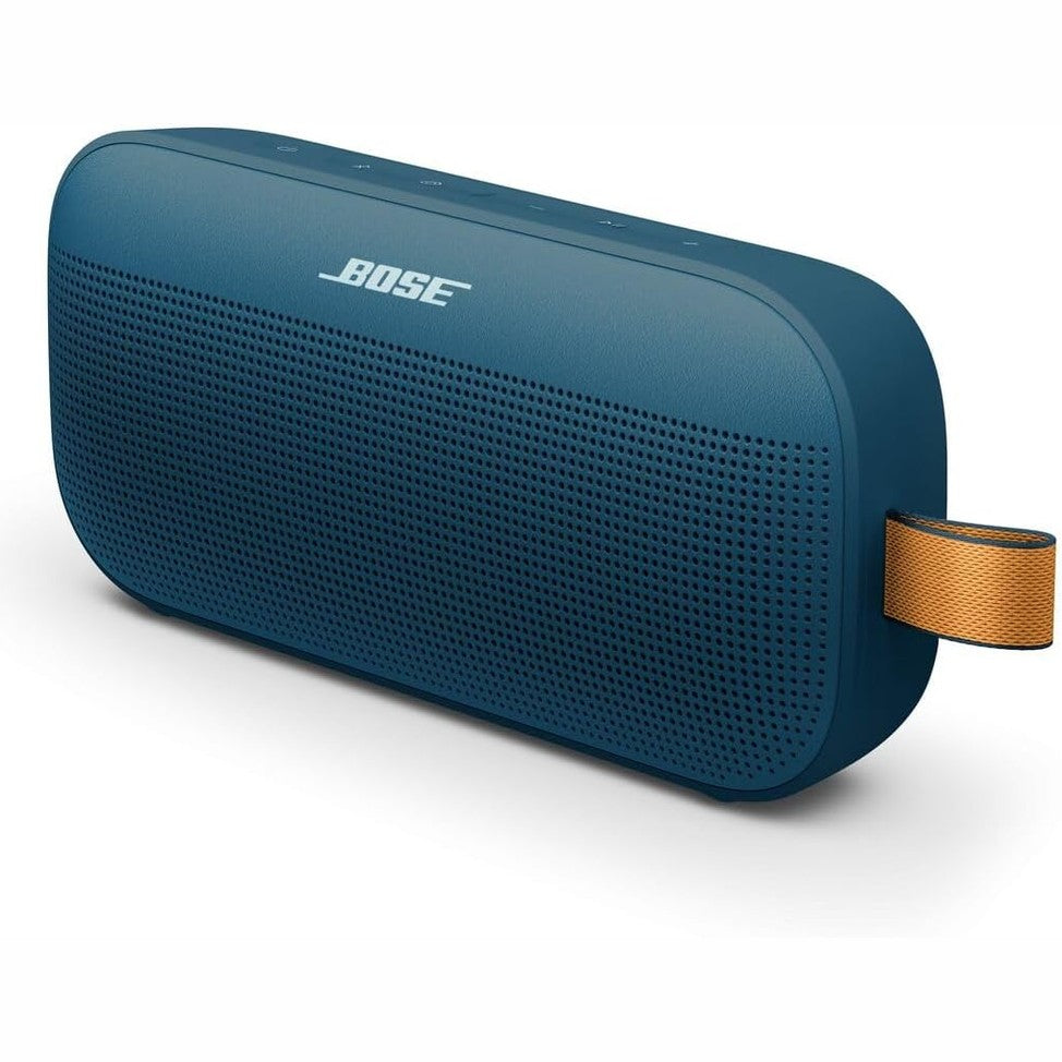 267592 - BOSE Altoparlant portativ Bluetooth SoundLink Flex (gjenerata e 2-të), blu e errët, deri në 12 orë jetëgjatësi baterie, rezistent ndaj pluhurit dhe ujit