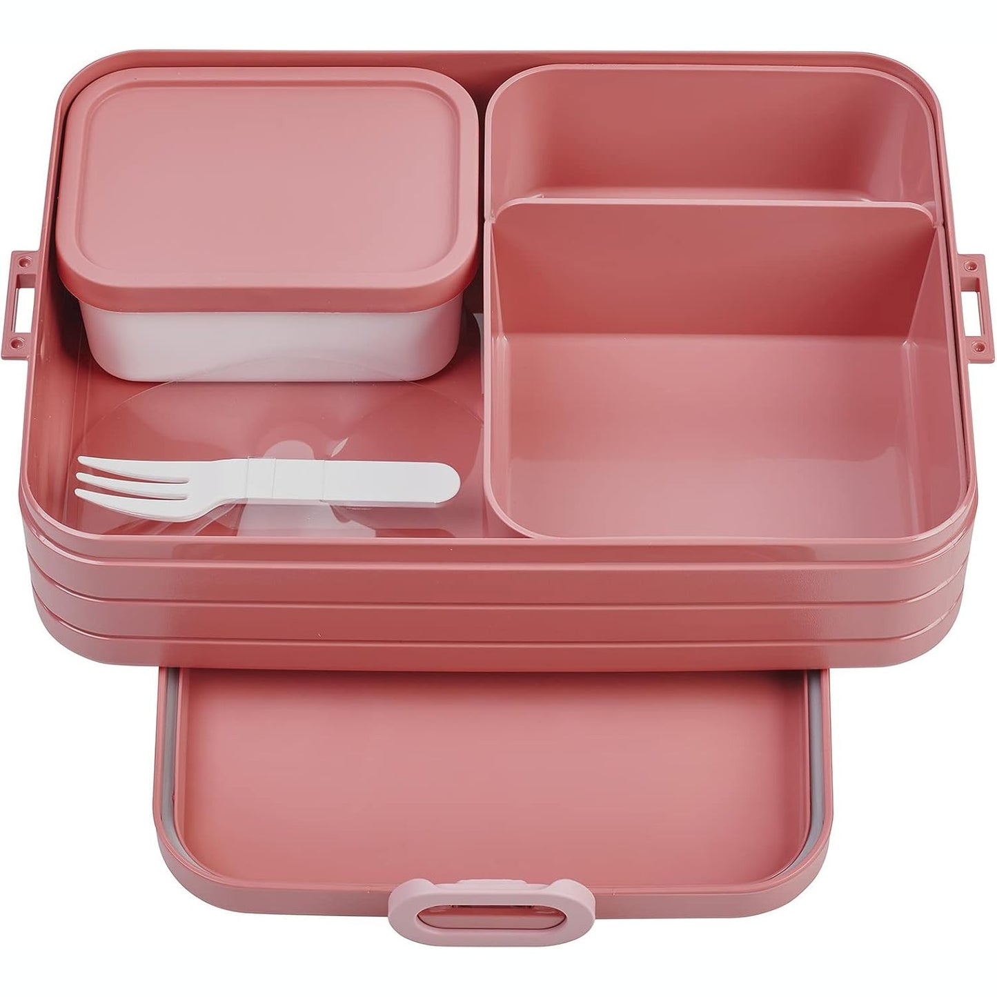 228966 - MEPAL Bento Drekabox Take A Break Large - Kuti Dreke me kapacitet 1500 ml për Sanduiçe, Ushqime të Vogla dhe Mbetje - Vivid Mauve
