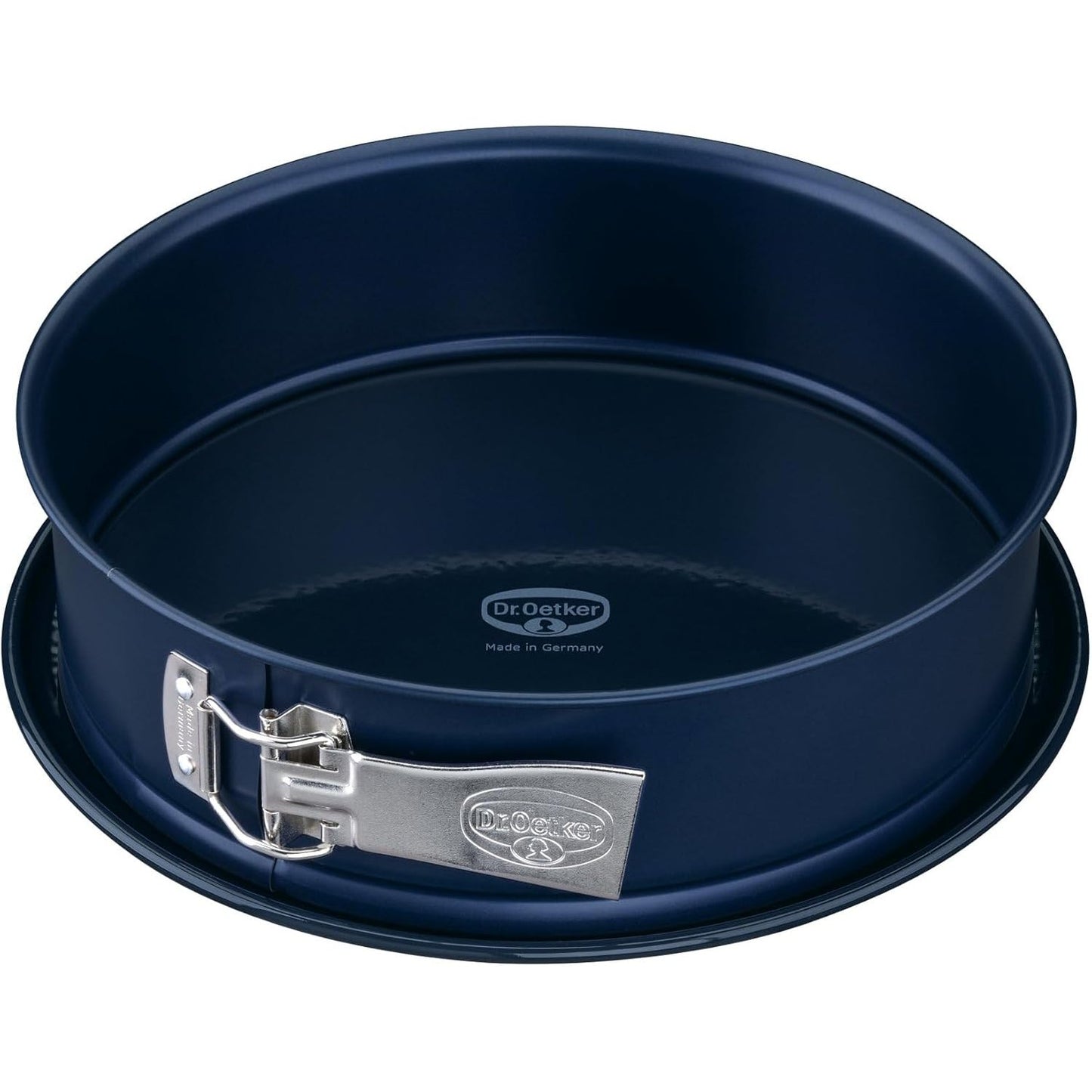 255692 - Dr. Oetker Tavë pjekjeje me sustë Ø 26 cm, Baking Love Enamel, Tavë pjekjeje e rrumbullakët me bazë smalti rezistente ndaj prerjeve dhe gërvishtjeve, rezistente ndaj nxehtësisë deri në 230 °C