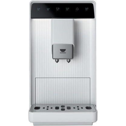84046 - INCAPTO Makinë e Bardhë Kafeje Kompakte me Mulli, 19 Bar, Funksion për 2 Gota, Rezervuar Uji 1.5L, Sistem Ngrohjeje me Termobllok, Pastrim Automatik