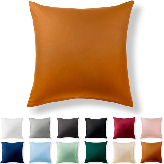 211724 - ALREYA Mbulesë Jastëku Renforcé 40x40cm - 100% Pambuk, Ngjyra Kafe Kanelle