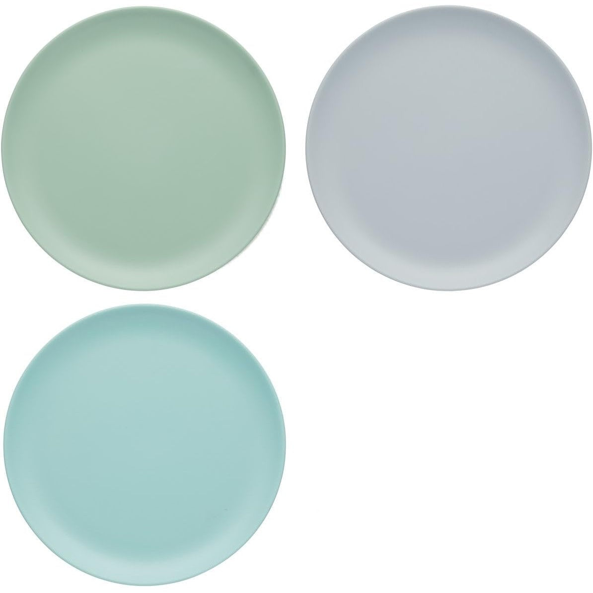 257095 - COLOURWORKS Pjata Melamine 'Të Pathyeshme', 23 cm, Ngjyra 'Klasike', set me 3 copë