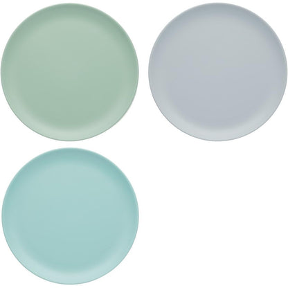 257095 - COLOURWORKS Pjata Melamine 'Të Pathyeshme', 23 cm, Ngjyra 'Klasike', set me 3 copë