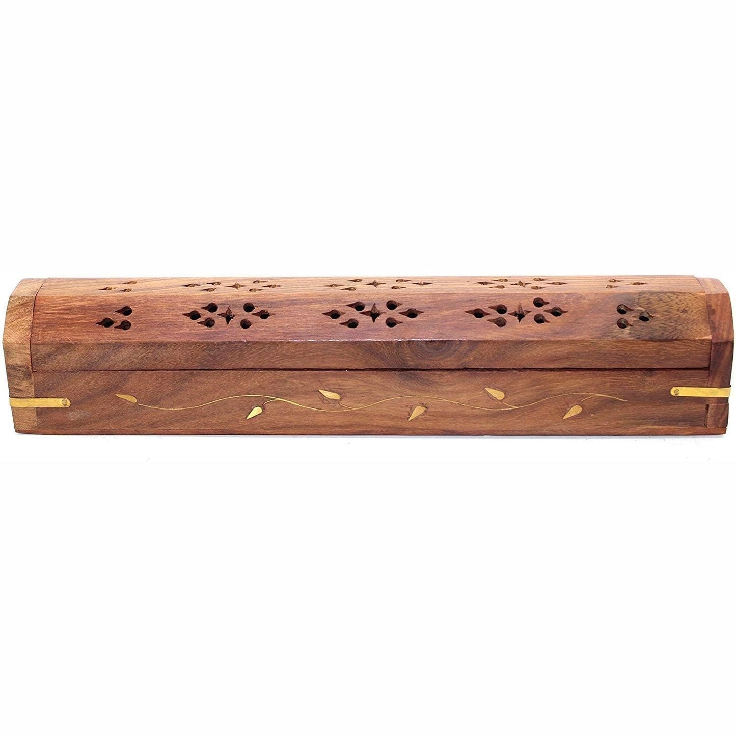 216219 - BRAMBLE & JONES Kuti për Ruajtjen e Temjanit prej Druri të Fortë me Mbledhës Hiri dhe Djegës Konik të Integruar, 33.8 x 7.2 x 7.2 cm