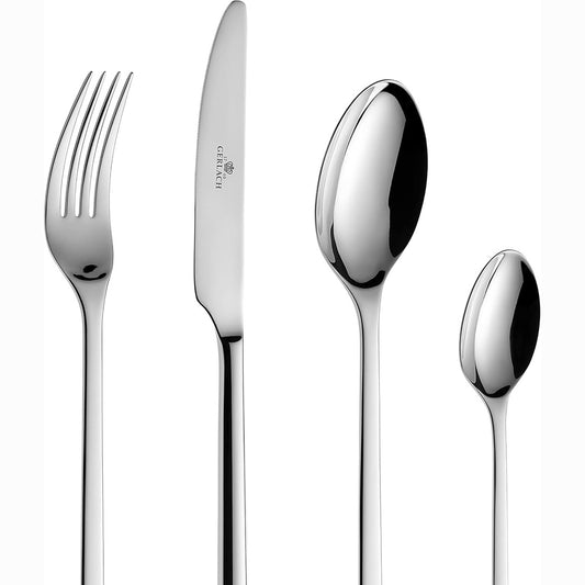 167515 - GERLACH - Set Takëmesh Moderne në Ngjyrë Argjendi, 24 copë.