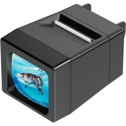 310265 - Shikues Diapozitivash LED për Diapozita të Vjetra, Negativ 35 mm, i Ndriçuar nga LED (përfshihen 2 bateri AA)