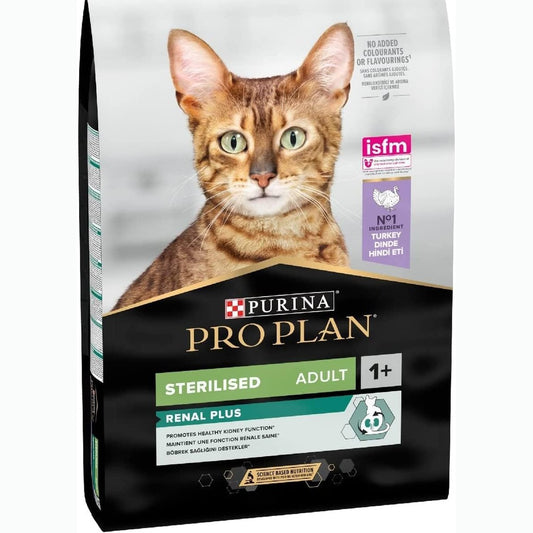 245226 - PURINA PRO PLAN Renal Plus Ushqim i Thatë për Mace të Rritura të Sterilizuar, Me Mish Gjeli, Qese 10kg