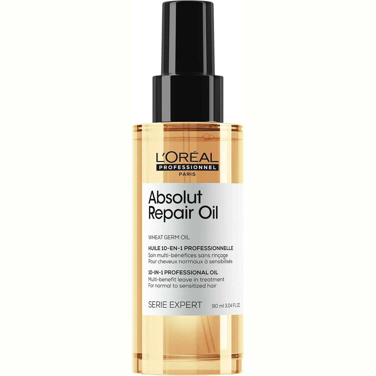 271654 - L'OREAL PROFESSIONNEL Vaj për flokë pa shpëlarje 10-në-1 Absolut Repair, 90 ml, Sprej mbrojtës nga nxehtësia për flokë të thatë dhe të dëmtuar