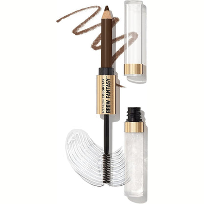 275763 - REVLON - ColorStay Brow Fantasy, produkt për vetulla 2 në 1, laps pudër dhe xhel transparent, 003 Medium Brown, zgjat deri në 16 orë
