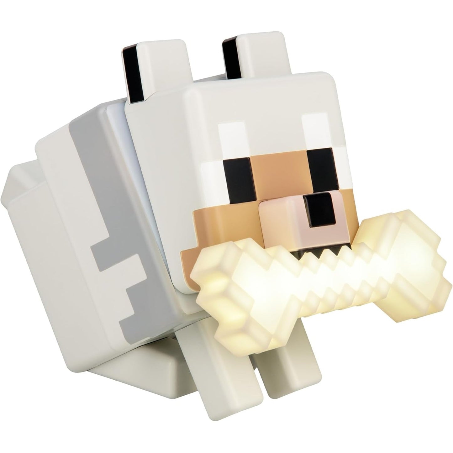 197049 - PALADONE GloBuddies, Dritë Nate LED 3D për Minecraft Wolf, me Licencë Zyrtare, Ndryshues Ngjyrash me Një Prekje, Energjizuar me Bateri, Mall për Lojërat Video