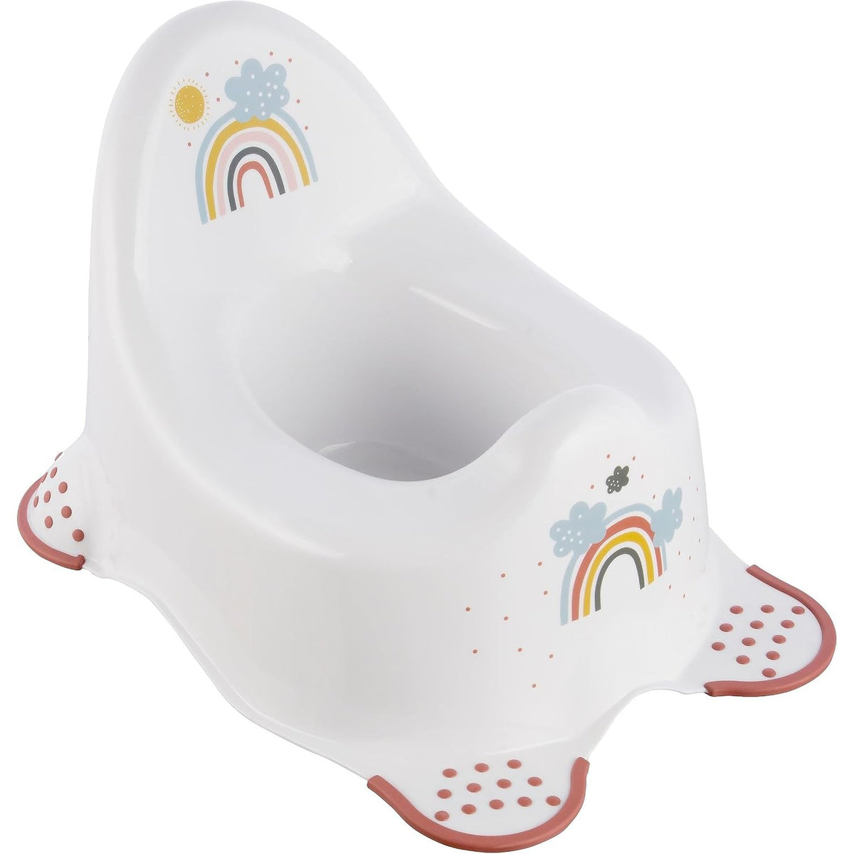 297313 - keeeper Vazo për bebe Rainbow, për fëmijë nga 18 muaj deri në 3 vjeç, funksion kundër rrëshqitjes, e bardhë