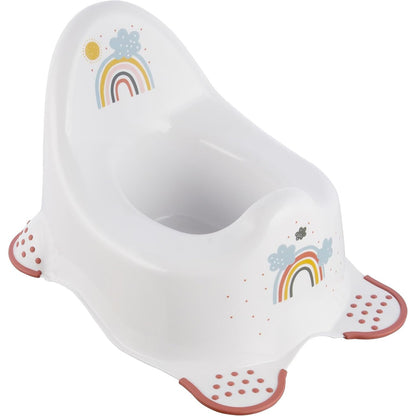 297313 - keeeper Vazo për bebe Rainbow, për fëmijë nga 18 muaj deri në 3 vjeç, funksion kundër rrëshqitjes, e bardhë