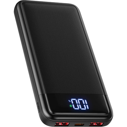 320586 - XGXL Bateri e jashtme 13800mAh, Bankë energjie më e hollë 22.5W, Bateri portative USB C (Hyrje/Dalje) Karikues portativ me karikim të shpejtë PD3.0 QC4.0 me ekran LCD, i pajtueshëm me iPhone etj.