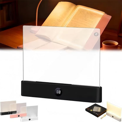 247282 - NEOVSUNY Dritë Libri LED Smart, Dritë Leximi Portative e Sheshtë, Rikarikueshme me 3 Ngjyra dhe Kohëmatës, Mbrojtëse për Sytë (E Zezë)