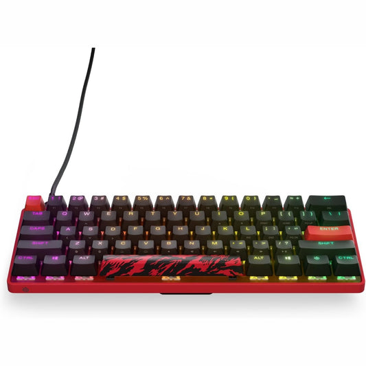 127365 - STEELSERIES Apex 9 Mini - Edicioni FaZe Clan - Tastierë Optike HotSwap 60% e Kompakt, me Çelësa Optikë dhe Përshtatje RGB, Tasteka Double-Shot PBT