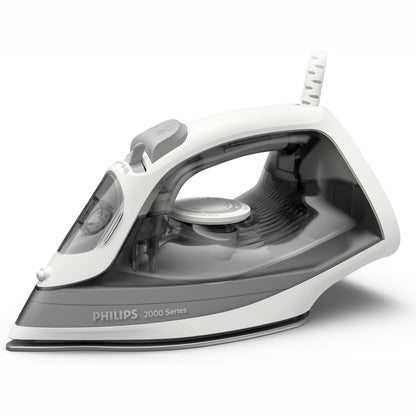 277483 - PHILIPS Hekur Seria 2000 - Fuqia 2000W, Shtim avulli 110g, Prodhim avulli 25g/min, Pllakë qeramike rezistente ndaj gërvishtjeve, Depozitor uji 250ml, Gri (DST2020/80)