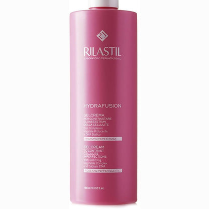 271582 - RILASTIL Krem xhel Hydrafusion, 400 ml, Teksturë e freskët dhe ultra e lehtë, Trajtim celuliti, Aromë piperi dhe trëndafili