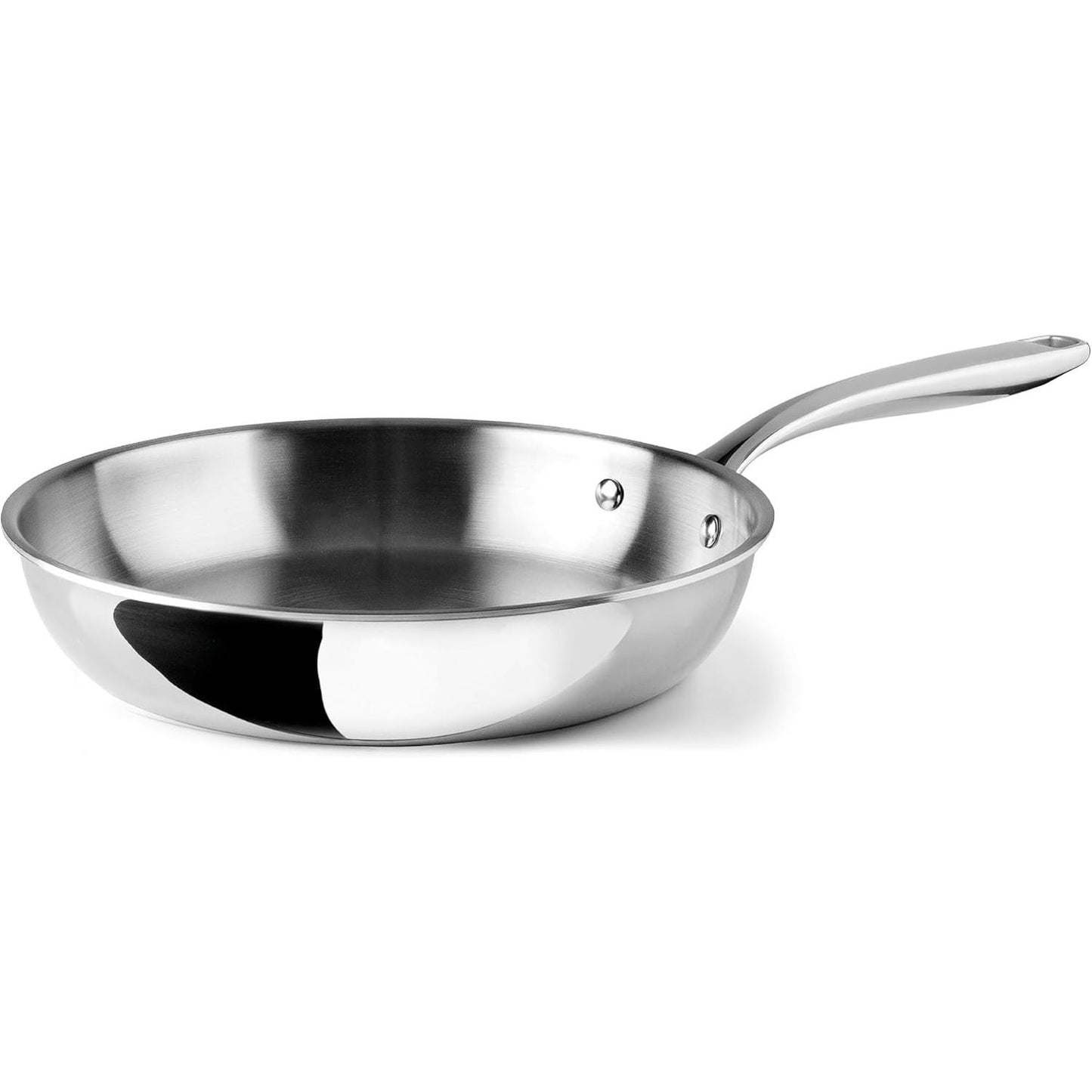 251631 - LACOR 60850 - Tigan i Zi Jo-Ngjitës TriChef 20 cm - Shtresë e Trefishtë, Çelik Inoks 18/10, i Përshtatshëm për të Gjitha Llojet e Sobave, I Sigurt për Lavastovilje, ø20 cm