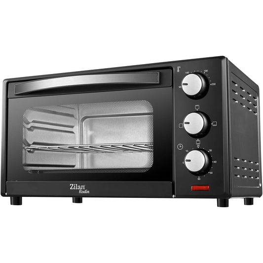 144430 - ZILAN Furrë Elektrike me Mbrojtje prej Xhami të Dyfishtë, Kapacitet 15L