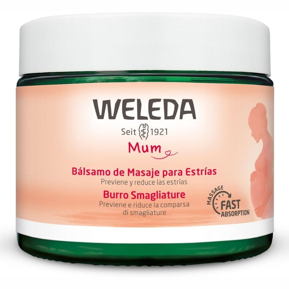 317919 - WELEDA - Balsam Masazhi për Shenjat e Strijeve, 150 ml, Parandalon dhe zvogëlon shfaqjen e shenjave të strijave, Natrue*, Vegan***