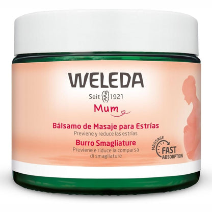 317919 - WELEDA - Balsam Masazhi për Shenjat e Strijeve, 150 ml, Parandalon dhe zvogëlon shfaqjen e shenjave të strijave, Natrue*, Vegan***