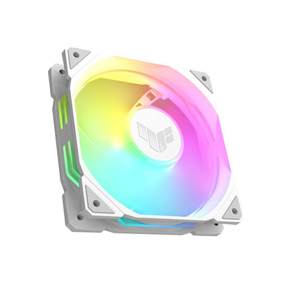 273567 - ASUS Ventilator TUF Gaming TR120 ARGB, 120 mm PWM, 2000 RPM, 3.3 mm H2O, 77.4 CFM, 16 LED RGB të adresueshme, e bardhë