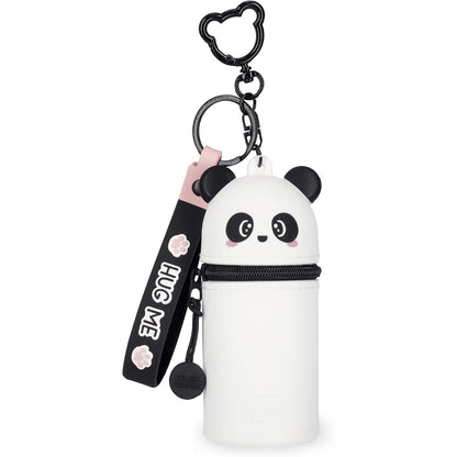 310425 - LEGAMI Portofol i vogël Kawaii Panda me varëse çelësash, 5 x 12 x 5 cm, i bërë nga silikoni