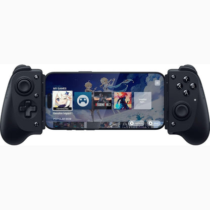 272825 - RAZER KISHI V3 - Kontrollues celulari për telefonat inteligjentë iPhone dhe Android - USB-C plug-and-play - Shkopinj analogë - 12 butona - Sensa HD Haptics - Nexus Game Launcher, i zi