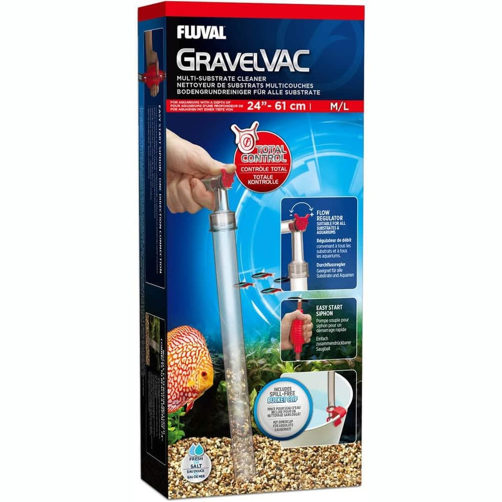 227274 - FLUVAL 11081 Gravelvac Fshesë me korrent të madh me baltë, Thellësia: 60 cm