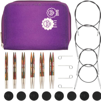 213201 - KNITPRO Set gjilpërash thurjeje rrethore 3.50-6.00 mm plus aksesorë