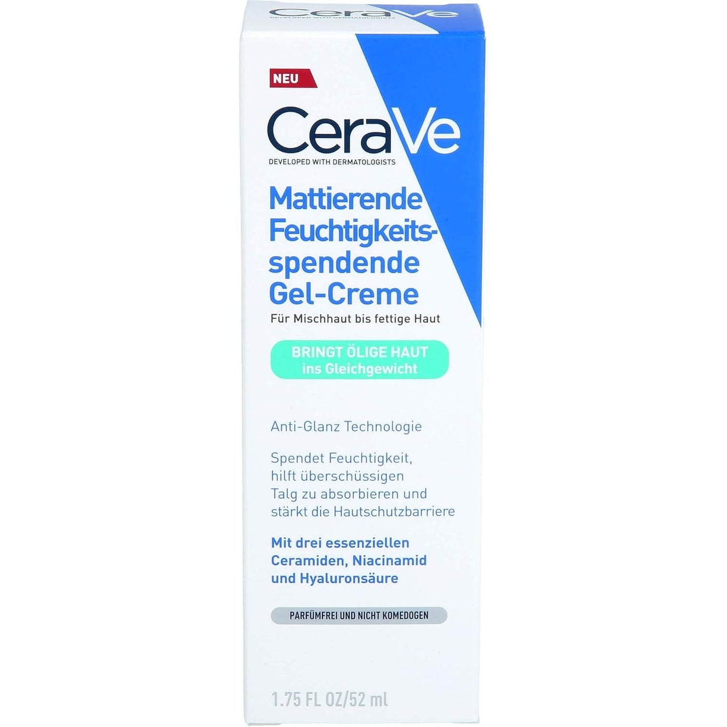 290116 - CERAVE Krem-xhel hidratues matues, 52ml - Kujdes për lëkurë të yndyrshme, me 3 ceramide, acid hialuronik, niacinamidë