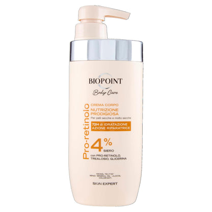 337052 - BIOPOINT Krem Hidratues Trupi, 500 ml, 4% Pro-Retinol, Hidratim 72 orësh