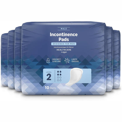 302217 - Peceta për Inkontinencë për Meshkuj nga Amazon - 60 Peceta (6 Paketa me nga 10)