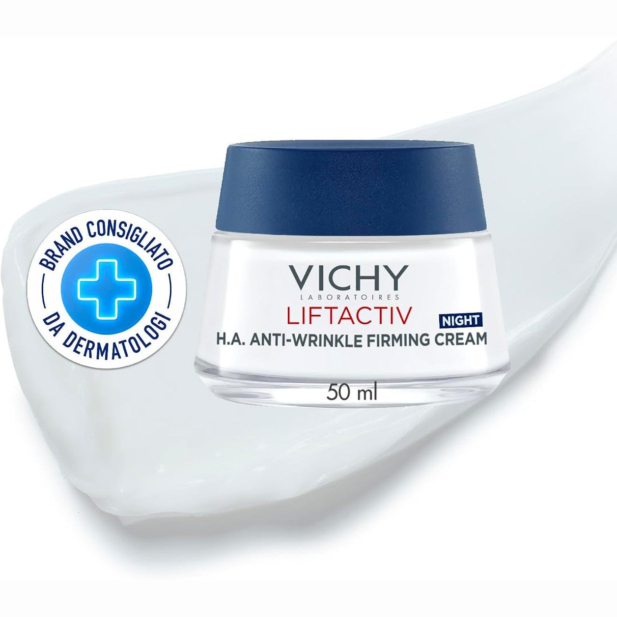 275256 - VICHY Krem nate Liftactiv Supreme 50 ml, kundër rrudhave, me ekstrakte probiotike, vitaminë C dhe acid hialuronik