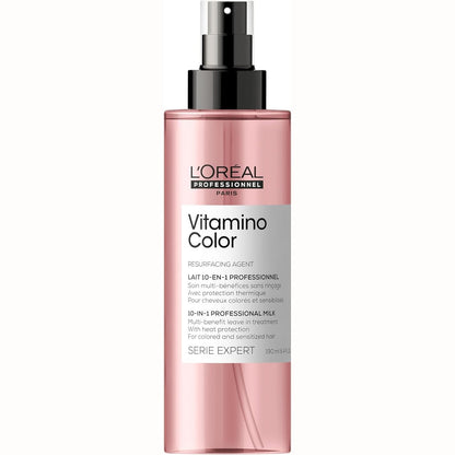 336387 - L'ORÉAL PROFESSIONNEL PARIS Vitamino Color Serie Expert Sprej shumëfunksional 10-në-1 për flokë të lyer, Formulë kundër zbehjes, 190 ml