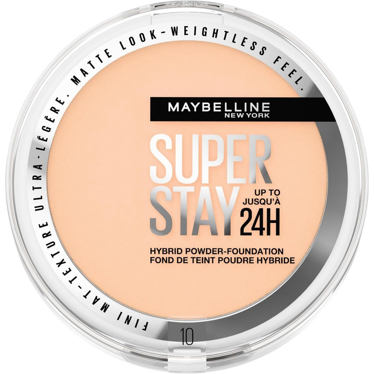 298574 - MAYBELLINE NEW YORK Fondatinë me Pudër Hybrid, 30 ml, Ngjyra: 10, 53g