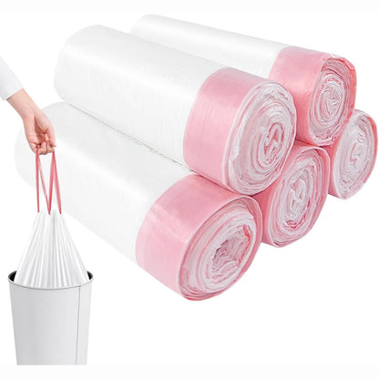 258297 - Qese Drejtkëndëshe për Koshin e Mbeturinave 10L 100 copë me Lidhëse (45cm x 50cm)