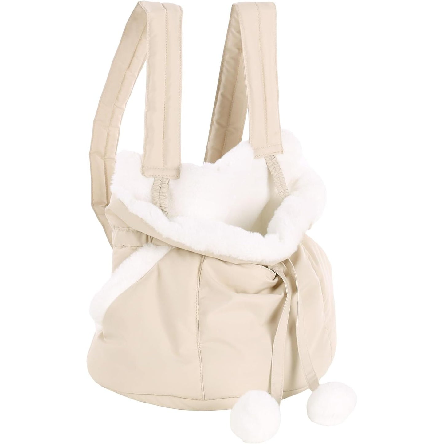 213971 - Çantë shpine për qen - Mbajtëse beli Cuddi Bezhë – 32x22x25cm – Poliester & Pelush