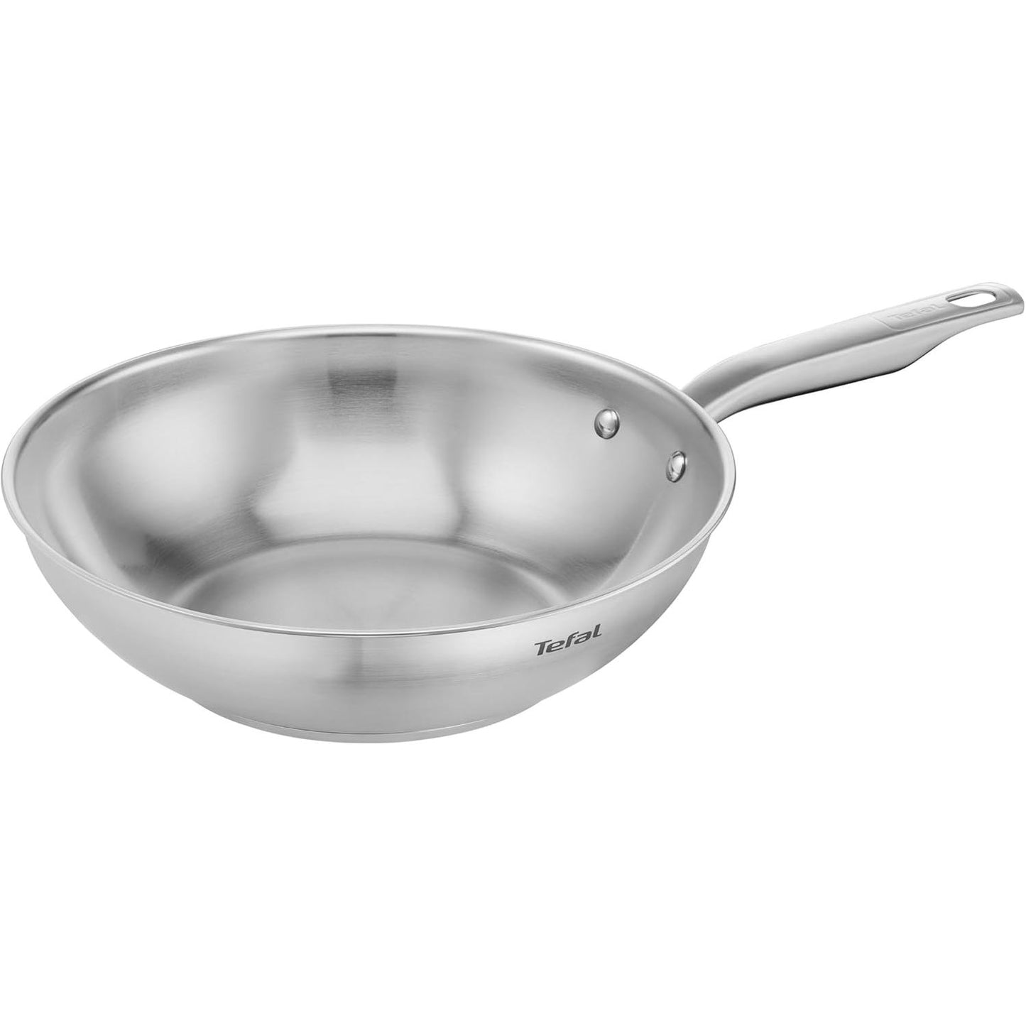 177356 - TEFAL Virtuoso Tigan Wok 28cm, Çelik Inoks, I pajtueshëm me Induksionin, I sigurt për në furrë dhe lavastovilje, 10-Vjeçar Garanci, Modeli E4921925