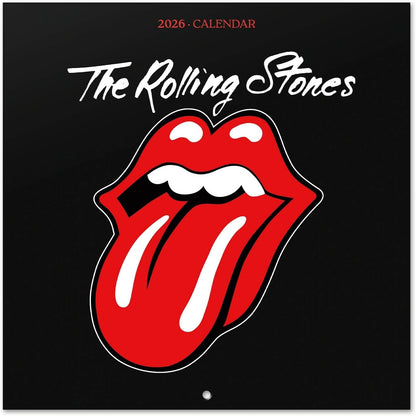 300003 - Kalendari Grupo Erik 2026 Kalendari i Murit Kalendari Rolling Stones 2026 Planifikues Familjar 30 x 30 cm 12 Muajt + 4 Muajt e Fundit të vitit 2025 në një Faqe - Mallra Zyrtare për Tifozët
